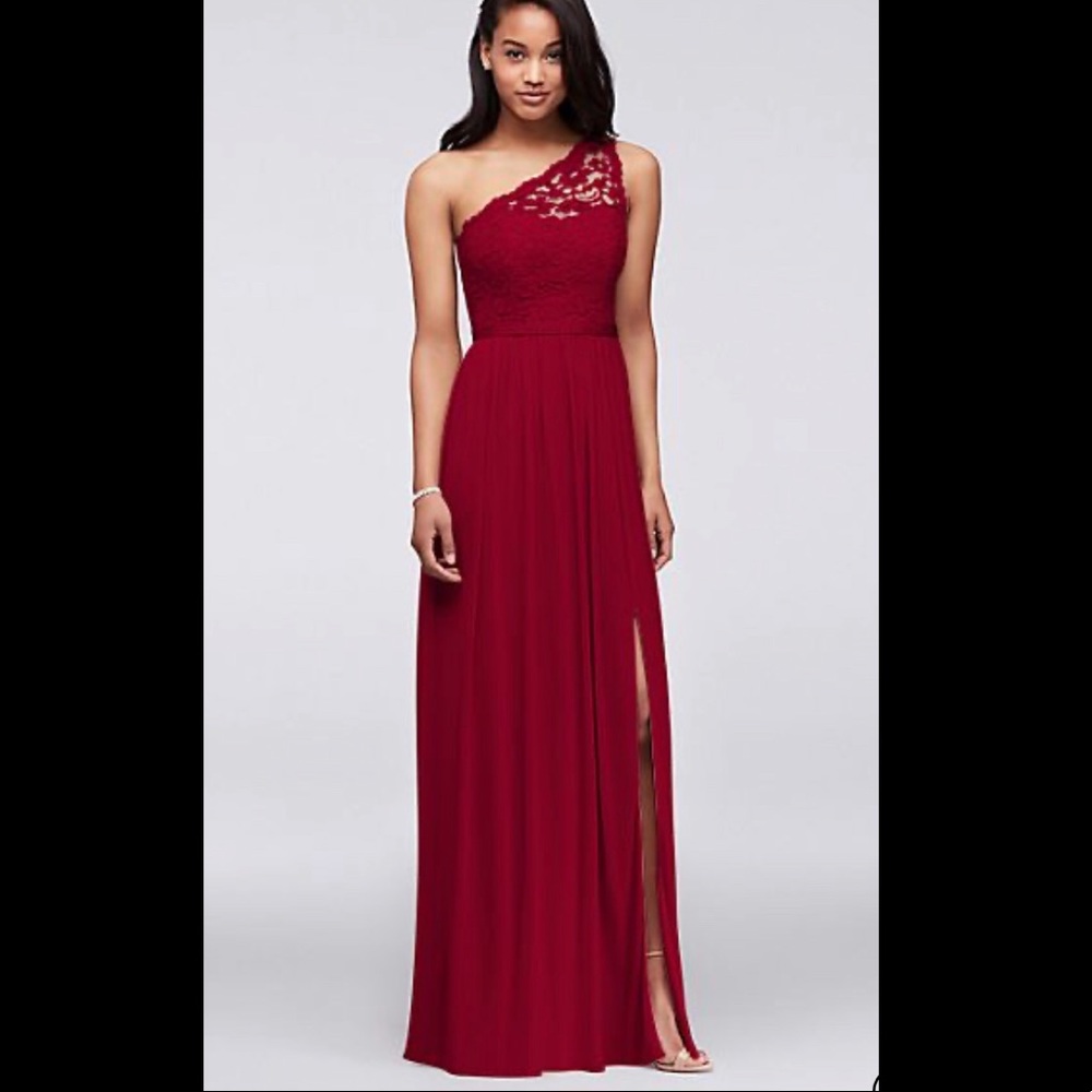 David’s Bridal - One Shoulder Bridesmaid Dress